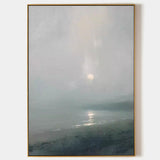 Beach Sunrise Painting Acrylic Extra Large Beach Wall Art For Bedroom Framed Beach Art