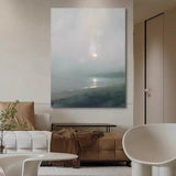 Beach Sunrise Painting Acrylic Extra Large Beach Wall Art For Bedroom Framed Beach Art