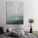 Beach Sunrise Painting Acrylic Extra Large Beach Wall Art For Bedroom Framed Beach Art