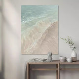 Beach Acrylic Painting On Canvas Beach Wall Art For Bathroom Contemporary Beach Art