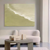 Modern Beach Art Large Acrylic Impressionist Seascape Paintings Framed Beach Wall Art