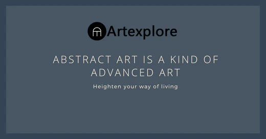 Abstract art is a kind of advanced art!
